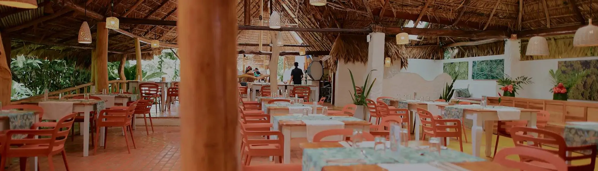 Cariblue resort open air dining hall